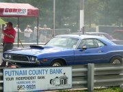 Blue CHALLENGER Drag Car
